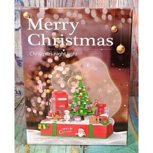 Sopu Christmas Night Light Building Blocks - USB Plug-in Decorative Night Light